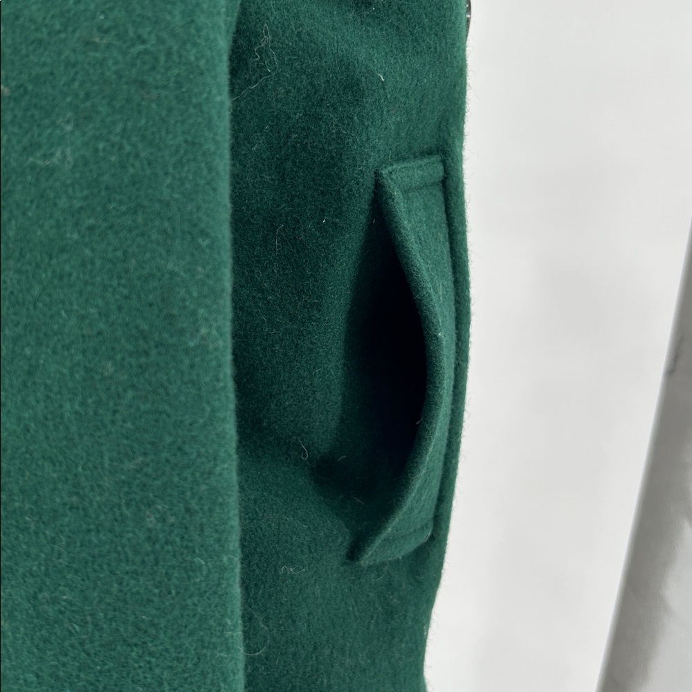 VTG Fidelity Green Wool Peacoat Women XS Military Double Breasted Made USA - Picture 7 of 15